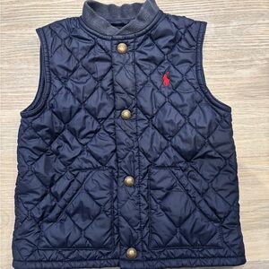 Ralph Lauren Kids Navy Quilted Vest. Size 24 months